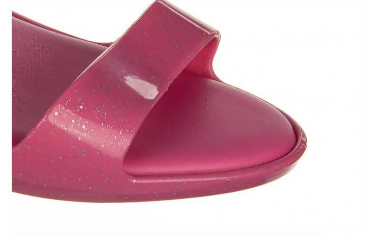 Sandały melissa lady emme ad pink glitter 010437, różowy, guma - sandały - melissa - nasze marki 6