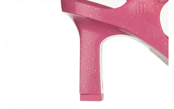 Sandały melissa lady emme ad pink glitter 010437, różowy, guma - sandały - melissa - nasze marki 5