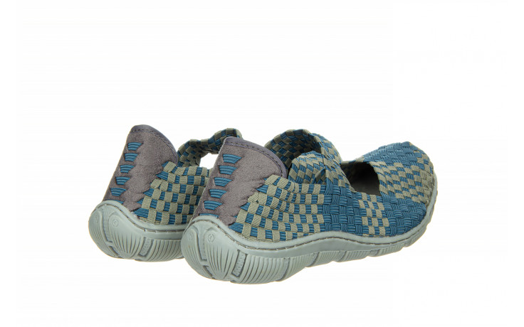 Półbuty rock cape town bluegrass 032935, niebieski, materiał - obuwie sportowe - buty damskie - kobieta 3