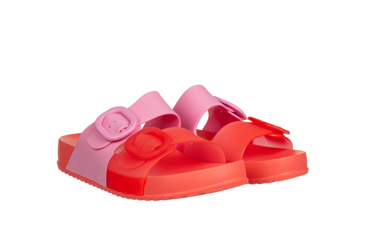 Klapki melissa cozy slide ad red pink 010453, różowy, guma - klapki - buty damskie - kobieta 1