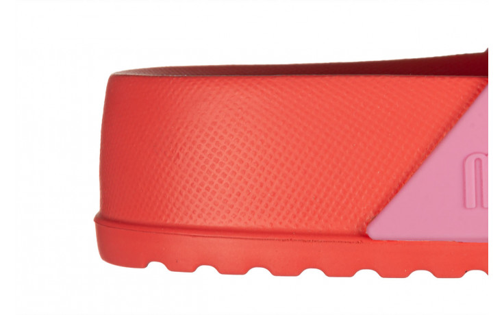 Klapki melissa cozy slide ad red pink 010453, różowy, guma - klapki - buty damskie - kobieta 5