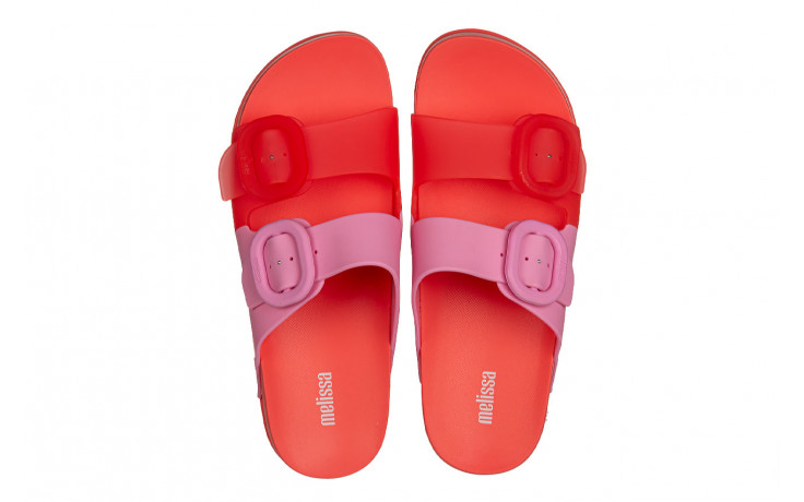 Klapki melissa cozy slide ad red pink 010453, różowy, guma - klapki - buty damskie - kobieta 4