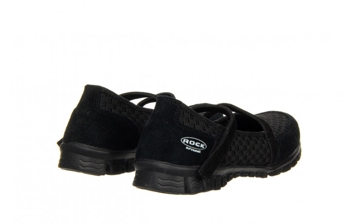 Półbuty rock oxana black 032981, czarny, materiał - obuwie sportowe - buty damskie - kobieta 3