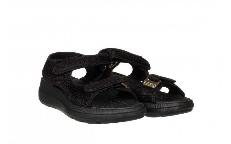 Sandały azaleia greice soft papete black 198043, czarny, materiał - azaleia - nasze marki 3