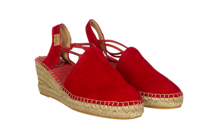 Sandały toni pons tremp vermell red 204007, czerwony, skóra naturalna - na koturnie - sandały - buty damskie - kobieta 1