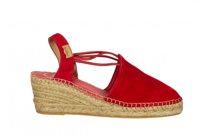 Sandały toni pons tremp vermell red 204007, czerwony, skóra naturalna - espadryle - buty damskie - kobieta