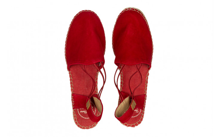 Sandały toni pons tremp vermell red 204007, czerwony, skóra naturalna - trendy - kobieta 4