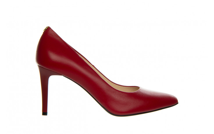 Czółenka bayla-056 1816-89 czerwony burgund 056549, skóra naturalna - czółenka - buty damskie - kobieta