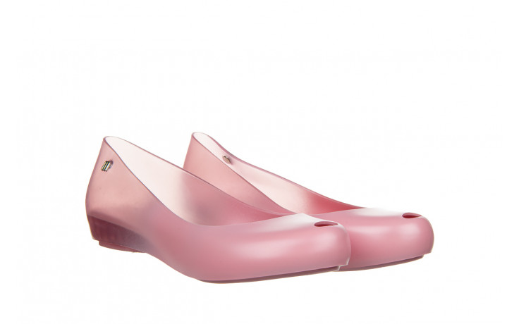 Baleriny melissa ultragirl basic iii ad pearly pink 010447, różowy, guma - peep toe - baleriny - buty damskie - kobieta 1
