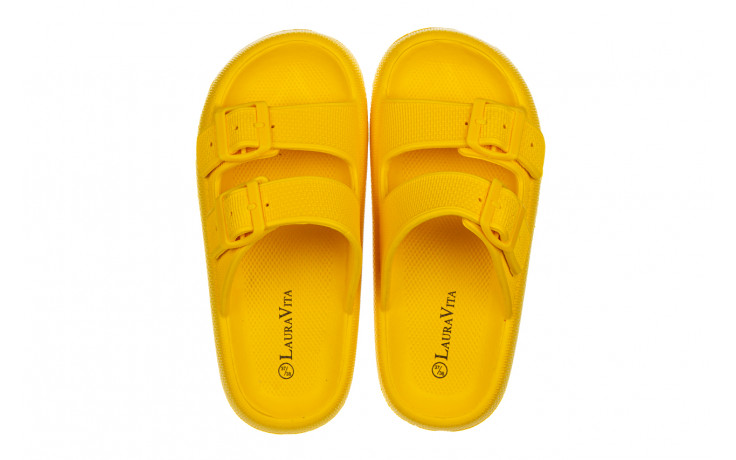 Klapki laura vita nuon 08 jaune 202003, żółty, tworzywo - gumowe/plastikowe - klapki - buty damskie - kobieta 4