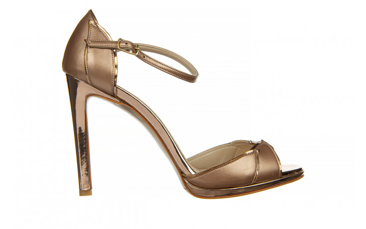 Sandały bayla-187 589-1109 rose 187055, różowe złoto, skóra ekologiczna  - na platformie - sandały - buty damskie - kobieta