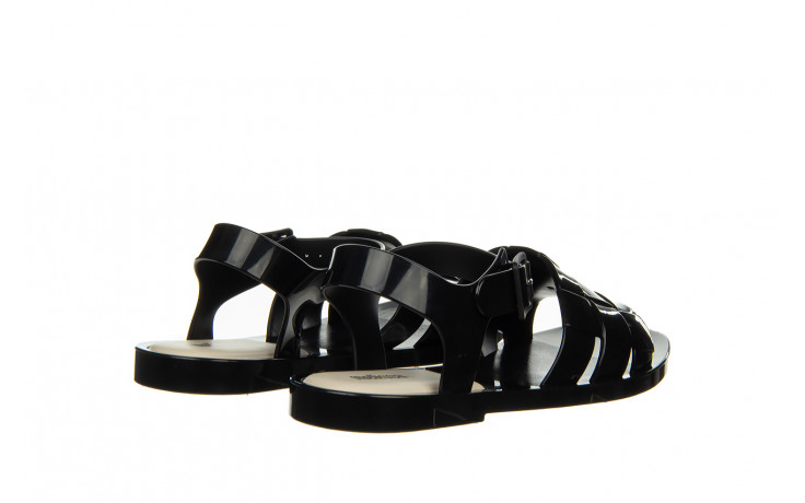 Sandały melissa basket sandal ad black beige 010449, czarny, guma - płaskie - sandały - buty damskie - kobieta 3