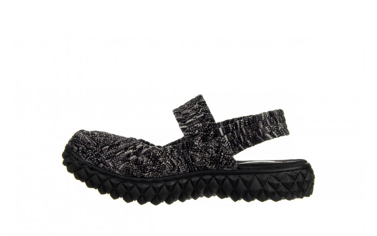 Sandały rock over sandal rockstone cashmere 032862, czarny, materiał - na platformie - sandały - buty damskie - kobieta 2