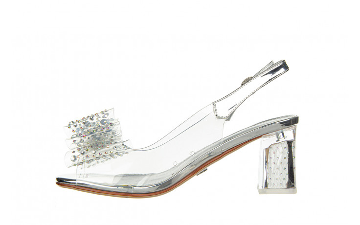 Sandały lola lola by sca'viola g-60 silver 047205, srebrny, silikon - na obcasie - sandały - buty damskie - kobieta 2