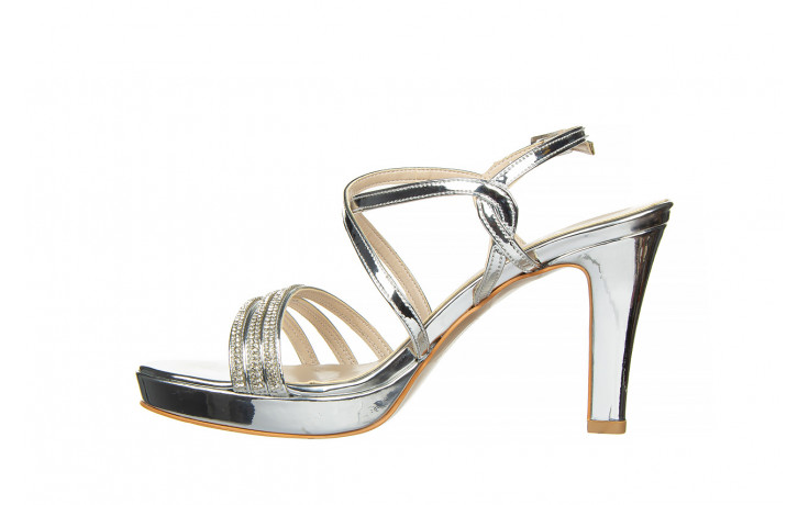 Sandały bayla-187 557-750 silver 187089, srebrny, skóra ekologiczna - na platformie - sandały - buty damskie - kobieta 3