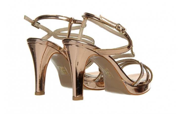 Sandały bayla-187 557-717 rose 187038, różowe złoto, skóra ekologiczna - na platformie - sandały - buty damskie - kobieta 4