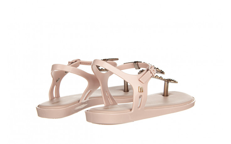 Sandały melissa solar bo bo ad pink bronze 010403, róż, guma - japonki - sandały - buty damskie - kobieta 3