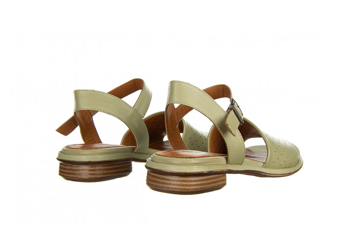 Sandały bayla-161 034 413 30 scorpion 161320, zielony, skóra naturalna - płaskie - sandały - buty damskie - kobieta 3