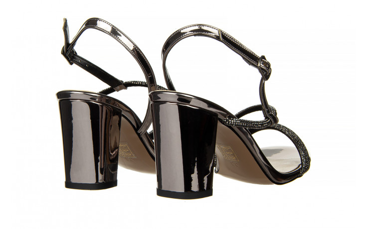 Sandały bayla-187 380-1701 platinum 187086, czarny, skóra ekologiczna - na obcasie - sandały - buty damskie - kobieta 4
