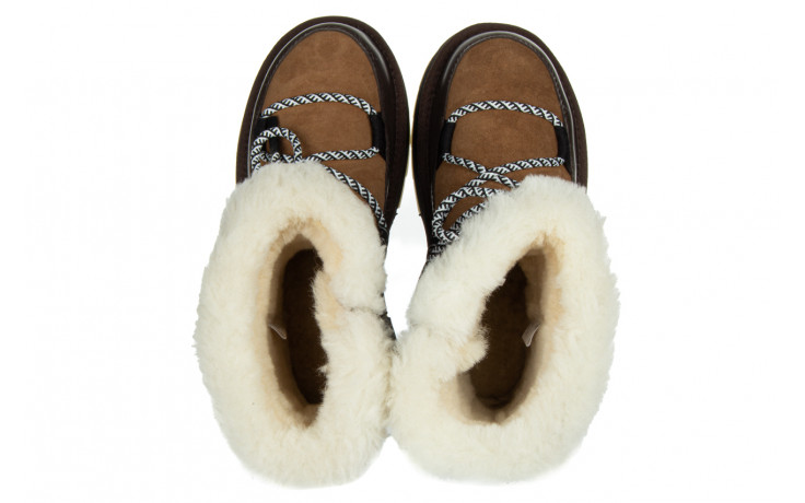 Śniegowce emu blurred chestnut 119171, brązowy, skóra naturalna - zamszowe - botki - buty damskie - kobieta 6