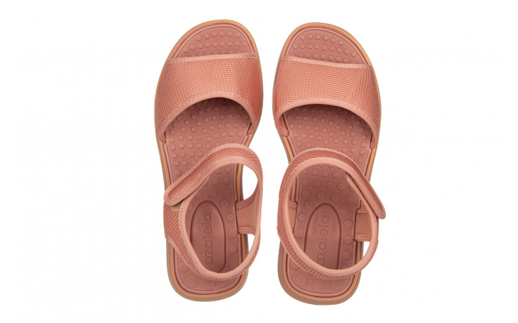 Sandały azaleia cassia comfy papete dark nude 198032, różowy, materiał - sandały - buty damskie - kobieta 4