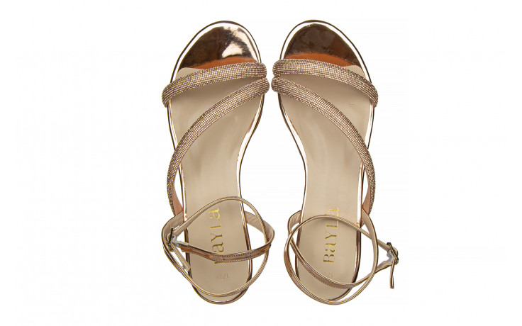 Sandały bayla-187 1719 rose 187031, różowe złoto, skóra ekologiczna - płaskie - sandały - buty damskie - kobieta 5