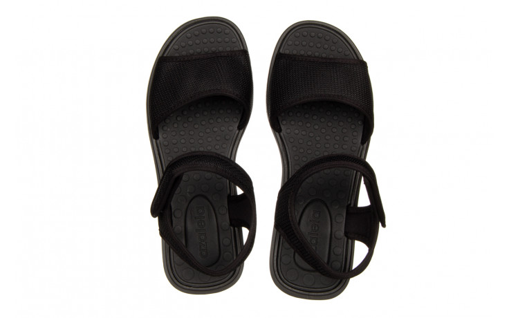 Sandały azaleia cassia comfy papete black 198030, czarny, materiał - płaskie - sandały - buty damskie - kobieta 5