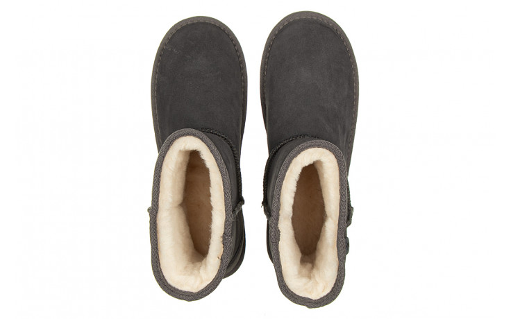 Śniegowce emu wallaby mini teens charcoal 119156, szary, skóra naturalna  - buty zimowe - trendy - kobieta 4