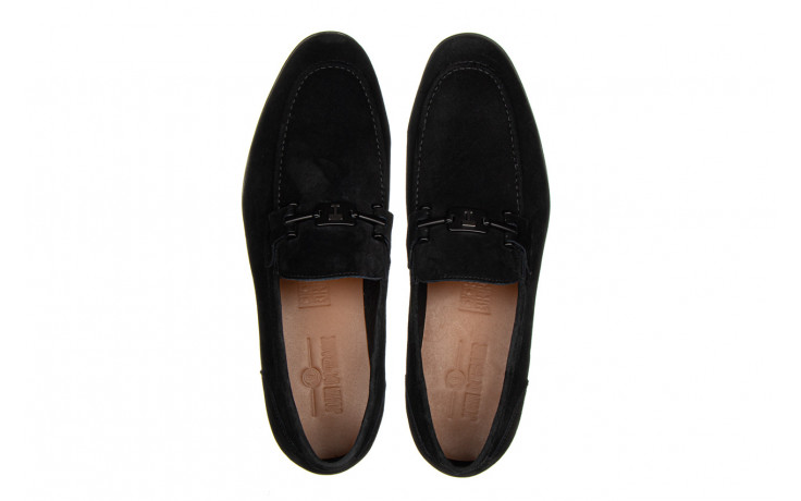 Mokasyny john doubare d778-81-18 black 104191, czarny, skóra naturalna - obuwie wizytowe - buty męskie - mężczyzna 4