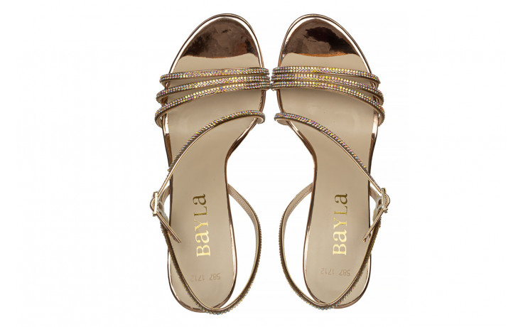 Sandały bayla-187 587-1712 rose 187097, różowe złoto, skóra ekologiczna - na platformie - sandały - buty damskie - kobieta 5