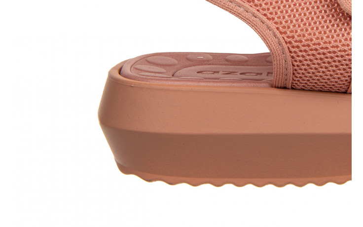 Sandały azaleia cassia comfy papete dark nude 198032, różowy, materiał - sandały - buty damskie - kobieta 6