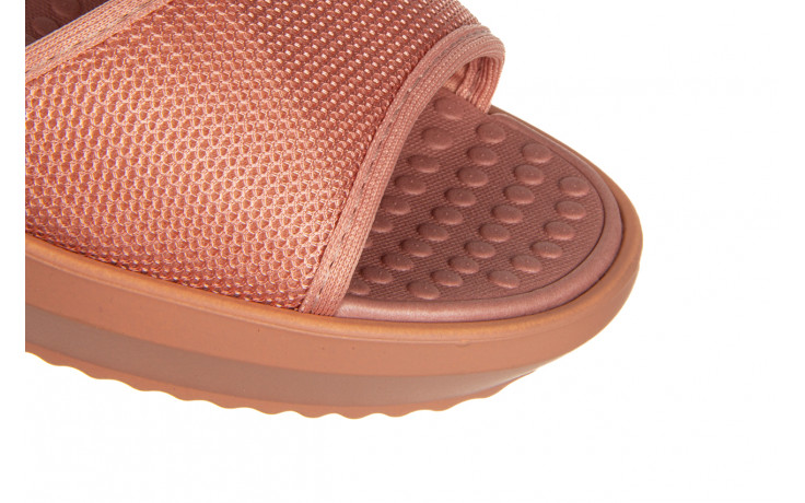 Sandały azaleia cassia comfy papete dark nude 198032, różowy, materiał - sandały - buty damskie - kobieta 5