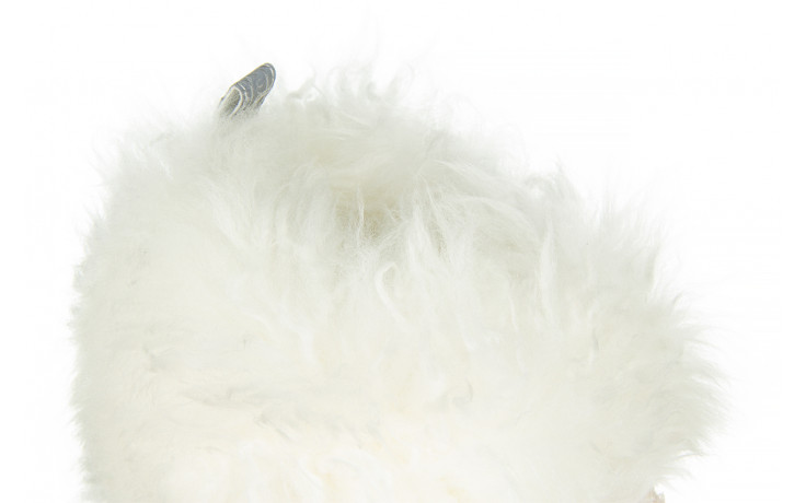 Śniegowce emu blurred glossy coconut 119180, biały, skóra naturalna 9
