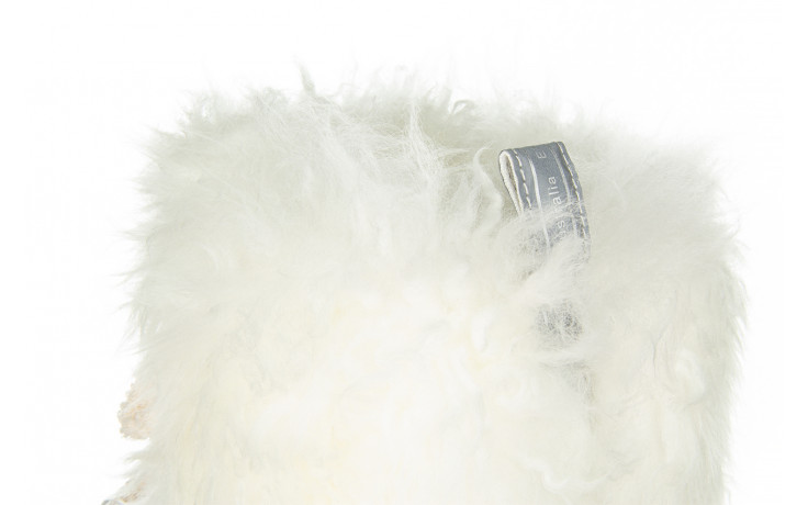 Śniegowce emu blurred glossy coconut 119180, biały, skóra naturalna 10