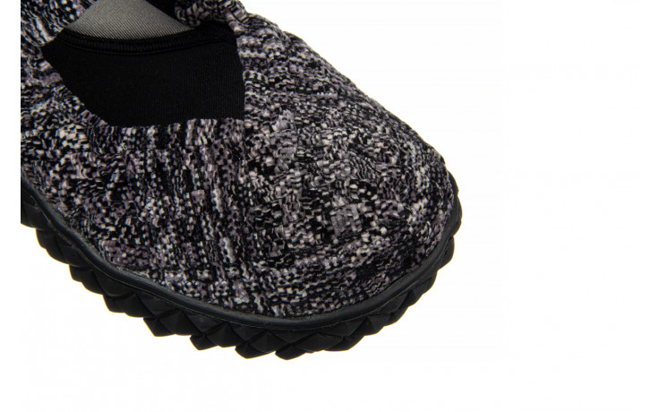 Sandały rock over sandal rockstone cashmere 032862, czarny, materiał - gumowe - sandały - buty damskie - kobieta 6