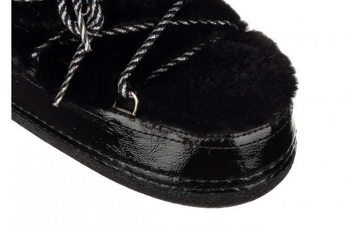 Śniegowce bayla-194 moonia black 194009, czarny, futro sztuczne  - sale - buty damskie - kobieta 5
