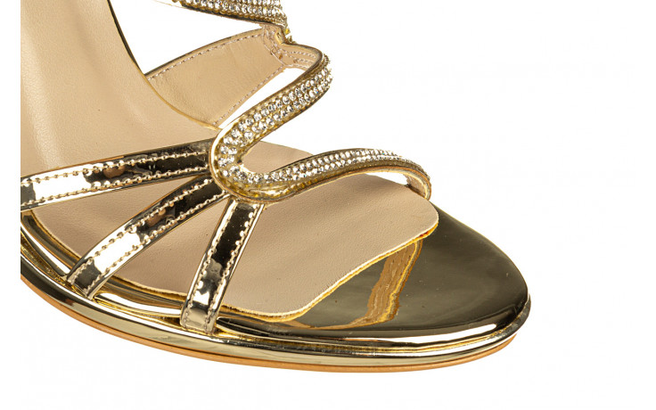 Sandały bayla-187 589-531 gold 187061, złoty, skóra ekologiczna - na platformie - szpilki - buty damskie - kobieta 5