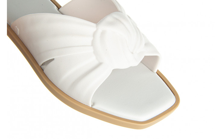 Klapki melissa plush ad beige white 010390, biały, guma - gumowe/plastikowe - klapki - buty damskie - kobieta 5