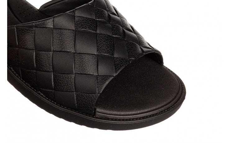 Klapki azaleia simone comfy flat rast black 198016, czarny, tworzywo - piankowe - klapki - buty damskie - kobieta 5