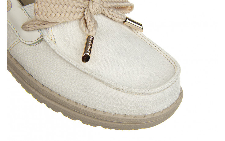 Półbuty heydude effie bay shell 003248, biały, materiał - półbuty - buty damskie - kobieta 5