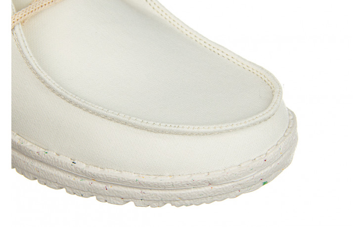 Półbuty heydude wendy natural salt 003245, biały, materiał - wsuwane - półbuty - buty damskie - kobieta 6
