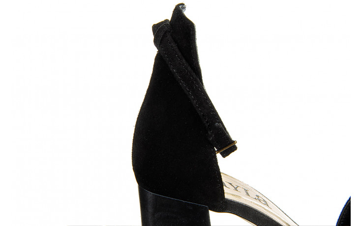 Sandały bayla-159 4002 003-p czarny welur 159043, skóra naturalna - sandały - buty damskie - kobieta 5