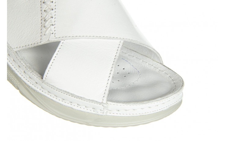 Sandały bayla-161 022 05 6107 white 161304, biały, skóra naturalna - sandały - buty damskie - kobieta 5