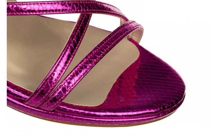Sandały bayla-187 587-1127 fuchsia 187093, różowy, skóra ekologiczna - na platformie - sandały - buty damskie - kobieta 6