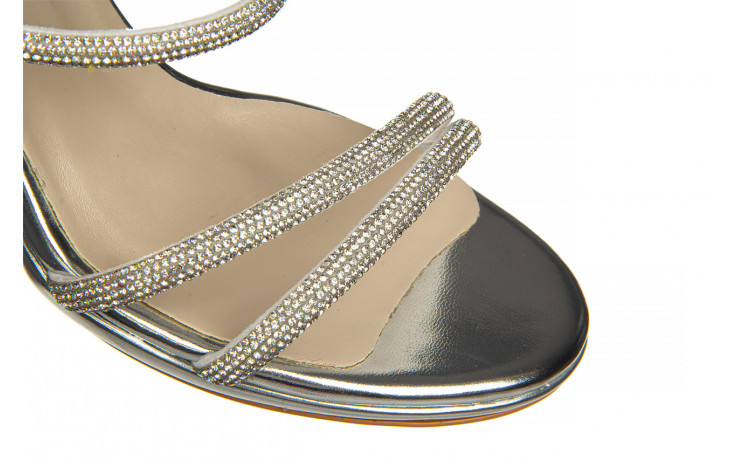 Sandały bayla-187 587-1729 silver 187100, srebrny, skóra ekologiczna - sandały - buty damskie - kobieta 5