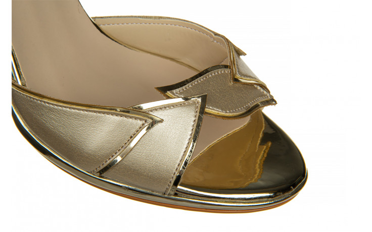 Sandały bayla-187 587-1109 gold 187090, złoty, skóra ekologiczna - na platformie - sandały - buty damskie - kobieta 6