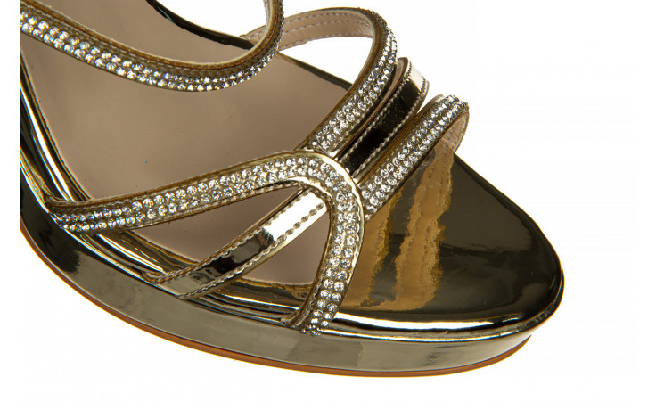 Sandały bayla-187 557-717 gold 187087, złoty, skóra ekologiczna - na platformie - sandały - buty damskie - kobieta 6