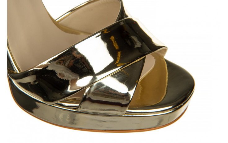 Sandały bayla-187 281-7351 gold 187084, złoty, skóra ekologiczna - na platformie - sandały - buty damskie - kobieta 7