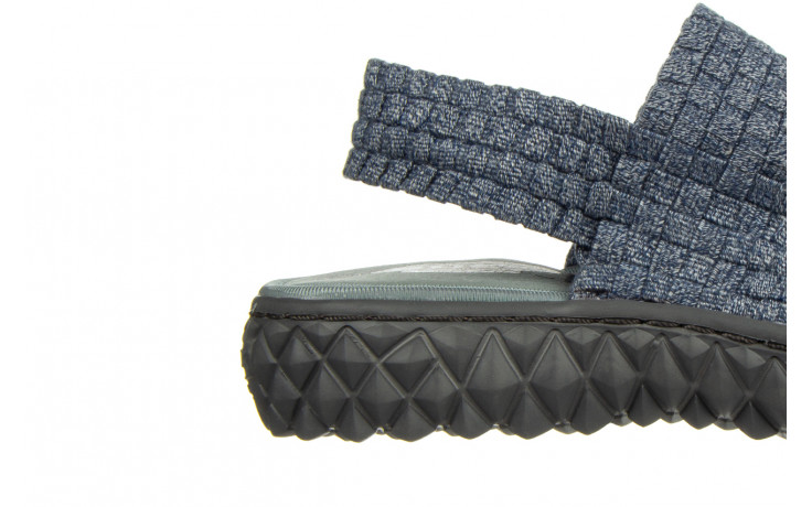 Sandały rock over sandal jeans smoke 032859, niebieski, materiał - gumowe - sandały - buty damskie - kobieta 5