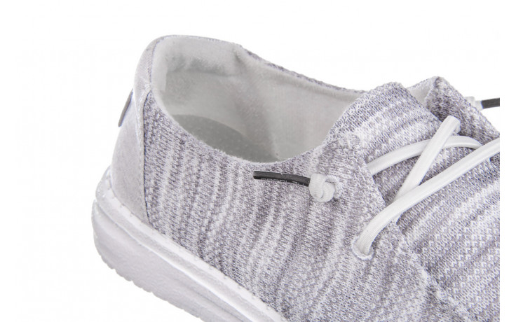 Półbuty heydude wendy sox glacier grey 003211, szary, materiał  - wygodne buty - trendy - kobieta 5